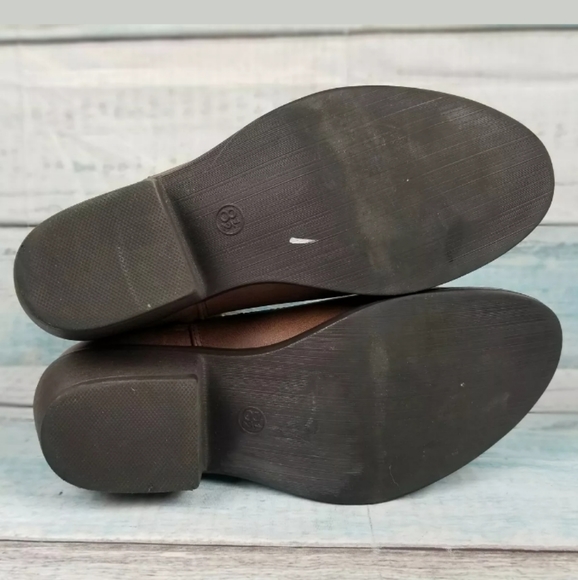 Mossimo Womens Brown Ankle Studded Biker Boots 8.5 - Picture 4 of 7